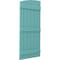 Ekena Millwork Americraft 6-Board (3 Batten) Wood Joined Board-n-Batten Shutters w/Ellipt Top, ARW401BE621X77PTH, PR ARW401BE621X77PTH - alternate 8